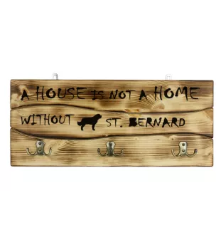 St. Bernard, Saint Bernard, Alpine Mastiff, Bernhardiner - clothes hanger with a dog, medal display, home decoration from the Art-Dog brand
