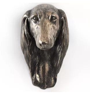 Saluki, Lévrier persan - Statue de chien, buste suspendu, décoration unique pour les amoureux des chiens par la marque Art-Dog