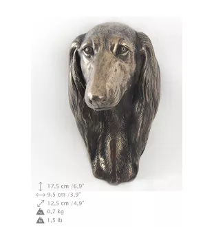 Saluki, Lévrier persan - Statue de chien, buste suspendu, décoration unique pour les amoureux des chiens par la marque Art-Dog