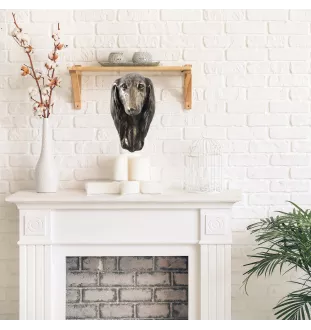 Saluki, Persian Greyhound, Arabian hound, Gazelle hound - Dog statue, hanging bust, unique decoration for dog lover by Art-Dog brand