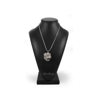 Rottweiler, Rott, Rottie II - necklace with a dog, dog pendant on a silver chain, unique jewelry from the Art-Dog brand