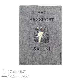 Chart perski, Saluki etui na paszport Art-Dog