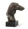 Saluki, Persian Greyhound, Arabian hound, Gazelle hound - Dog statue, bust on stone base, sculpture, trophy for dog show by Art-Dog brand