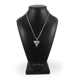 Rottweiler, Bouvier allemand - un collier avec un chien, un pendentif de chien sur une chaîne en argent, un bijou unique de la marque Art-Dog