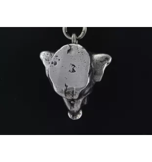 Rottweiler, Bouvier allemand - un collier avec un chien, un pendentif de chien sur une chaîne en argent, un bijou unique de la marque Art-Dog