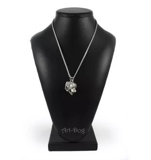 Rottweiler, Bouvier allemand - un collier avec un chien, un pendentif de chien sur une chaîne en argent, un bijou unique de la marque Art-Dog