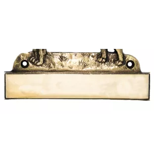 Rottweiler - Haustürschild mit Hund, Messingschild mit Namen, personalisiertes Türschild mit Markennamen Art-Dog