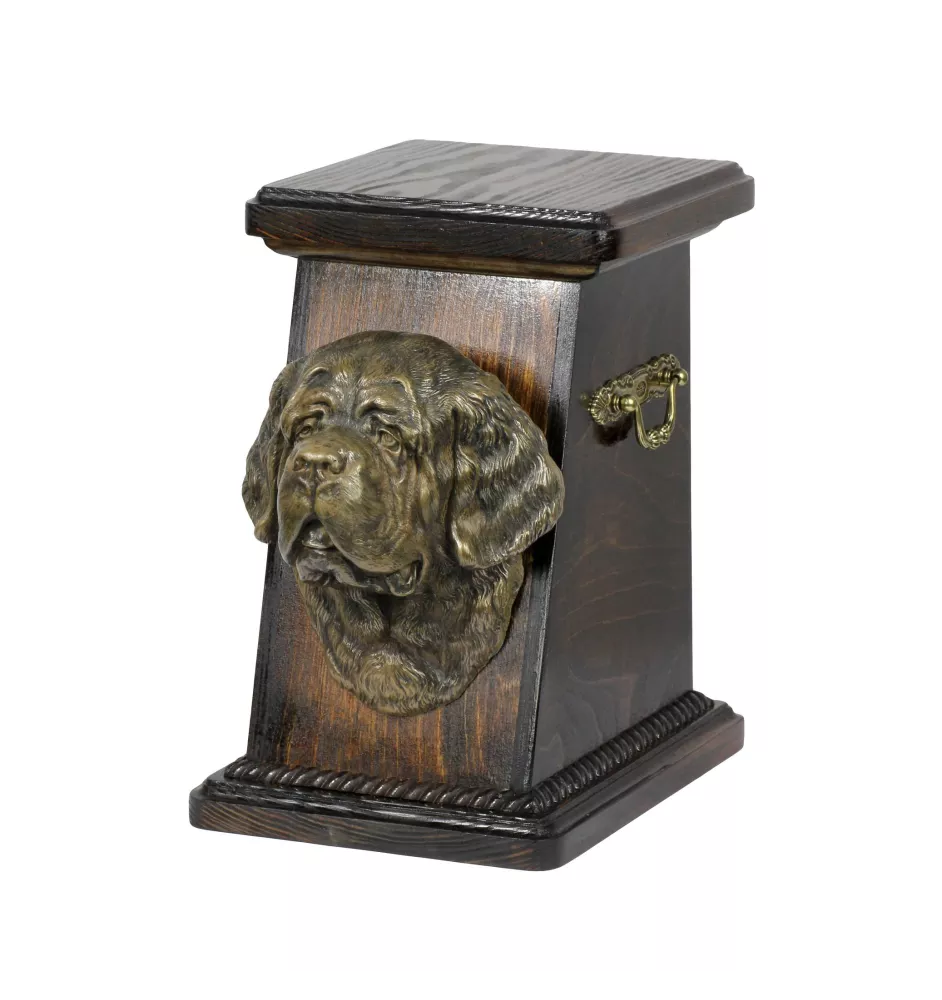 Bernardyn urna drewniana z psem Art-Dog