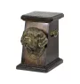 St. Bernard, Saint Bernard, Alpine Mastiff, Bernhardiner - urn for dog ashes, elegant urn with a statue, commemorative urn with a bust of a dog by Art-Dog brand