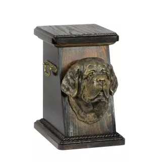 Saint-bernard, Chien Du Mont Saint-Bernard - urne pour les cendres d'un chien, une urne élégante avec une statuette, une urne commémorative avec un buste de chien de la marque Art-Dog