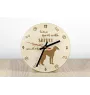 Saluki, Lévrier persan - horloge avec chien, horloge en bois avec gravure, horloge personnalisée par Art-Dog
