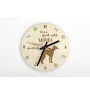 Saluki, Lévrier persan - horloge avec chien, horloge en bois avec gravure, horloge personnalisée par Art-Dog
