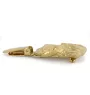 Rottweiler - Brosche mit Clip, vergoldeter Startnummernhalter, elegante Hundeaustellungsnadel der Marke Art-Dog