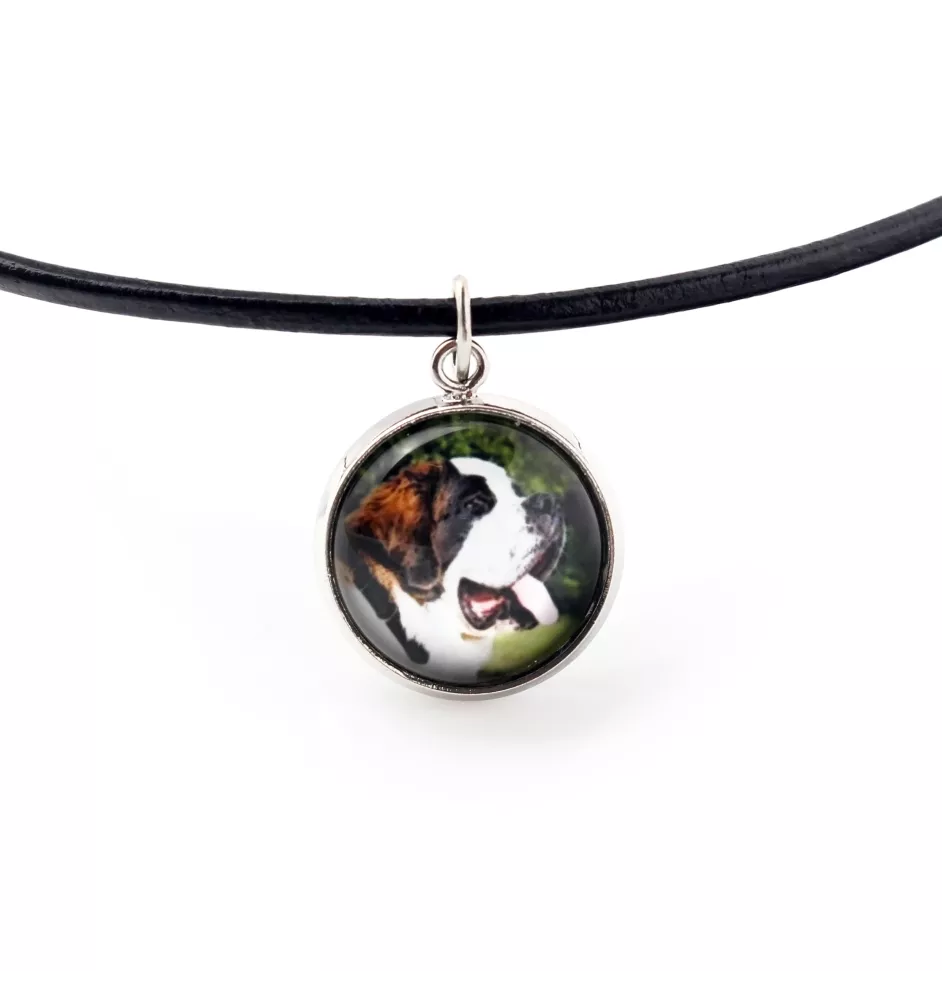 Saint-bernard, Chien Du Mont Saint-Bernard - collier pendentif avec votre photo, fait main, bijoux de la marque Art-Dog