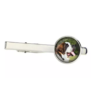 Saint-bernard, Chien Du Mont Saint-Bernard - pince à cravate dans une boîte, cravate élégante, bijoux personnalisés de la marque Art-Dog