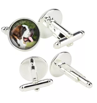 Saint-bernard, Chien Du Mont Saint-Bernard - Boutons de manchette dans une boîte, bijoux faits à la main, produit de la marque Art-Dog