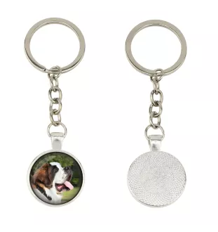 Saint-bernard, Chien Du Mont Saint-Bernard - porte-clés dans une boîte, photo personnelle, porte-clés de la marque Art-Dog