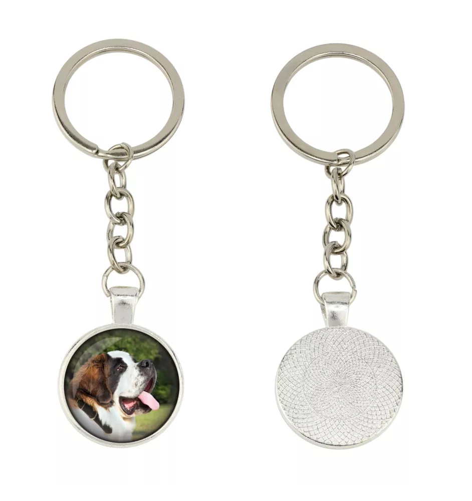Saint-bernard, Chien Du Mont Saint-Bernard - porte-clés dans une boîte, photo personnelle, porte-clés de la marque Art-Dog