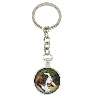 Saint-bernard, Chien Du Mont Saint-Bernard - porte-clés dans une boîte, photo personnelle, porte-clés de la marque Art-Dog