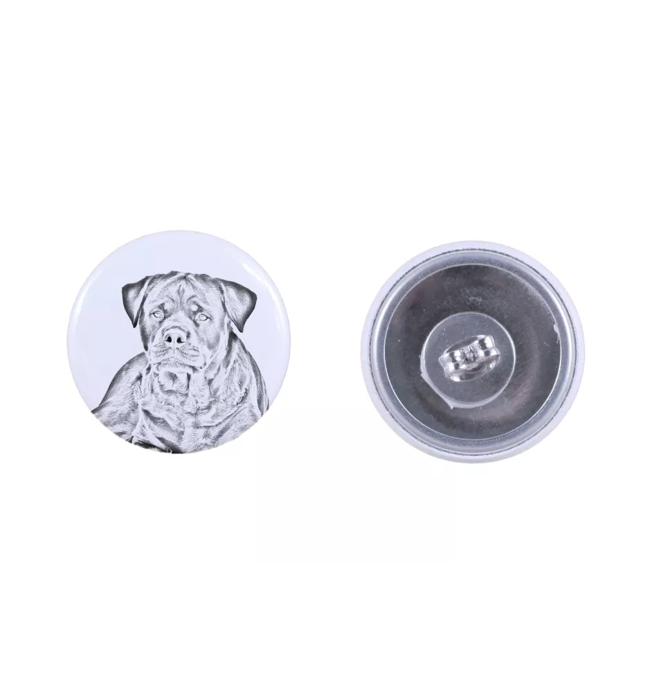 Rottweiler kolczyki z psem mały Art-Dog