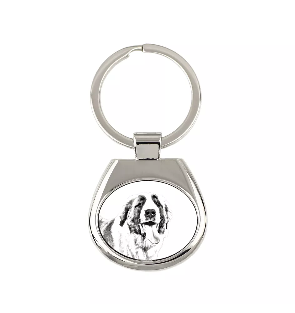 St. Bernhardshund, Bernhardiner - Schlüsselanhänger mit Hund, Anhänger mit Aufdruck, personalisierter Anhänger der Marke Art-Dog