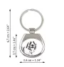 St. Bernard, Saint Bernard, Alpine Mastiff, Bernhardiner - keychain with a dog, keychain with a print, personalized pendant from the Art-Dog brand