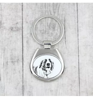 Saint-bernard, Chien Du Mont Saint-Bernard - porte-clés avec chien, porte-clés imprimé, breloque personnalisée de la marque Art-Dog