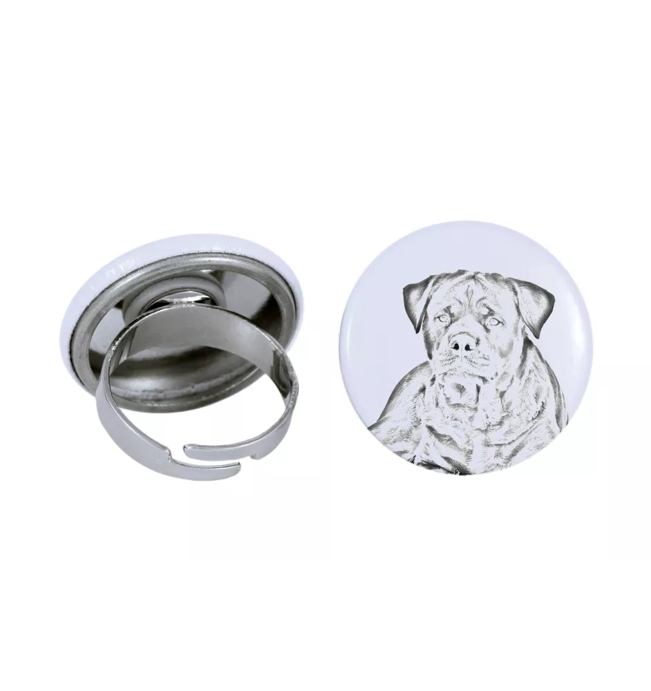 Rottweiler, Rott, Rottie - women's jewelry with a dog portrait, handmade product, possibility to add your own photo, Art-Dog brand