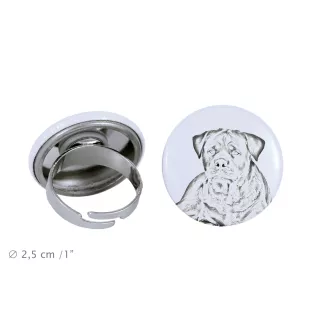 Rottweiler pierścionek z psem mały Art-Dog