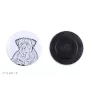 Rottweiler, Bouvier allemand - aimant avec un œil de chien, exceptionnellement léger, aimant puissant, produit fabriqué à la main par la marque Art-Dog