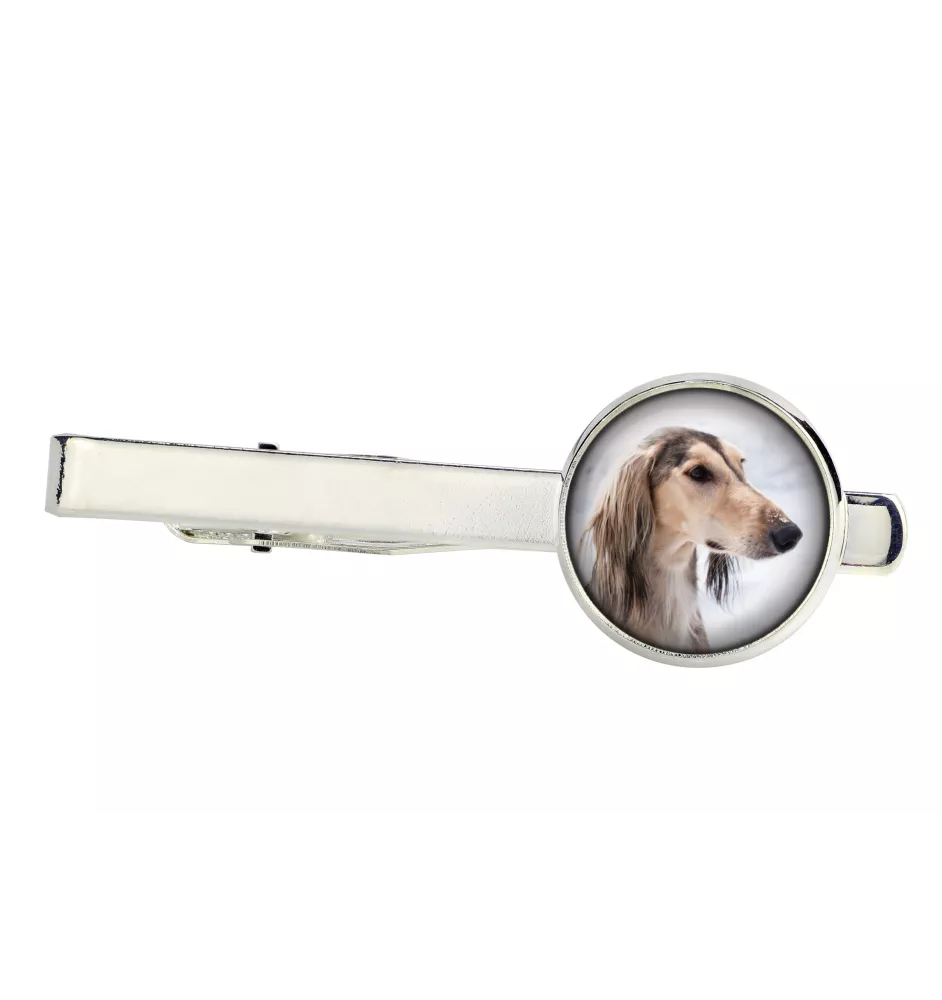 Saluki, Persischer Windhund - Krawattennadel, Schmuck, Schmuckstück für das Abendkleid der Marke Art-Dog