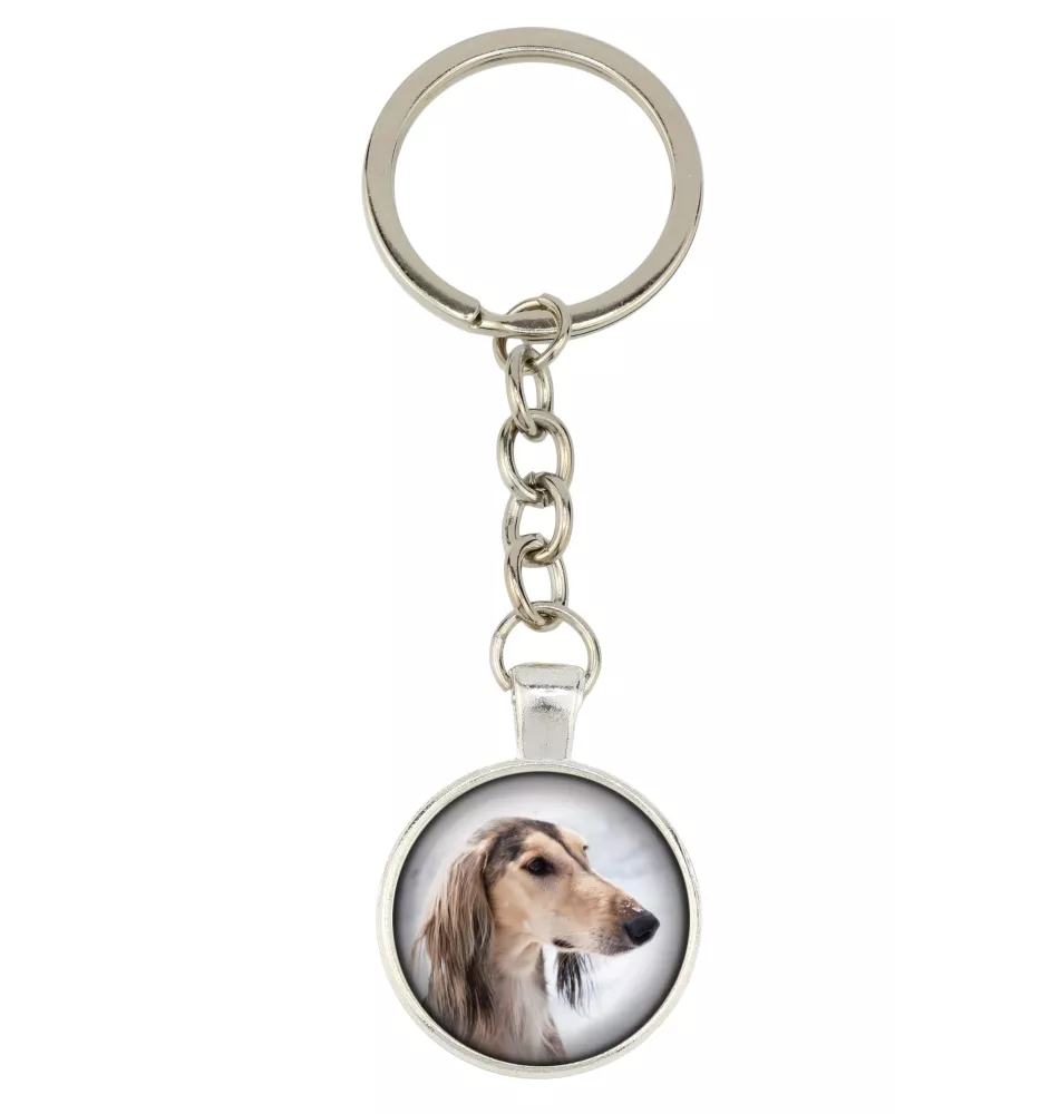 Saluki, Lévrier persan - porte-clés avec votre photo, accessoire pour clés, breloque pour sac de la marque Art-Dog