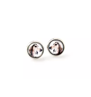 Saluki, Persian Greyhound, Arabian hound, Gazelle hound - earrings your photo handmade, own photo, jewelry from the Art.-Dog brand