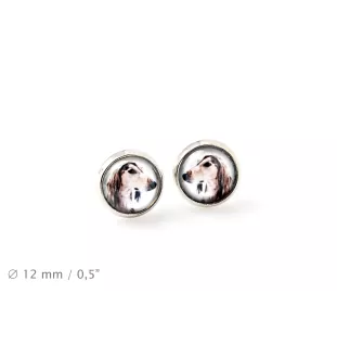 Saluki, Persian Greyhound, Arabian hound, Gazelle hound - earrings your photo handmade, own photo, jewelry from the Art.-Dog brand