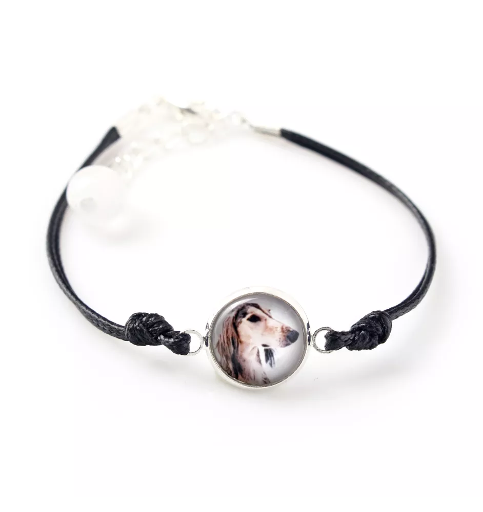 Saluki, Persian Greyhound, Arabian hound, Gazelle hound - bracelet with your photo handmade, unique jewelry from the Art-Dog brand