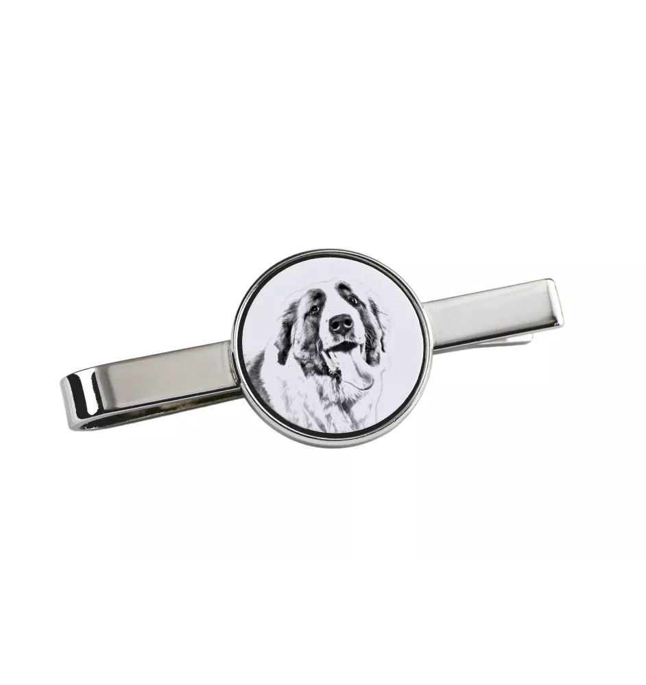 St. Bernhardshund, Bernhardiner - Krawattenklammer mit Hund, personalisierter Krawattenclip, einzigartiges Geschenk für Männer von der Marke Art-Dog