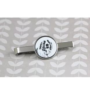 St. Bernhardshund, Bernhardiner - Krawattenklammer mit Hund, personalisierter Krawattenclip, einzigartiges Geschenk für Männer von der Marke Art-Dog