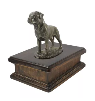 Rottweiler II - Hund Ascheurne, klassische Urne mit Statue, elegante Urne mit Hund von der Marke Art-Dog