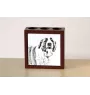 St. Bernhardshund, Bernhardiner - Stifthalter mit Hund, Schreibtischorganizer mit Aufdruck, personalisierte Schreibtischdekoration der Marke Art-Dog