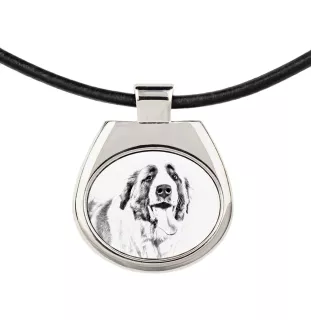 St. Bernard, Saint Bernard, Alpine Mastiff, Bernhardiner - dog necklace, personalized pendant with a photo, unique necklace for women and men by Art-Dog brand