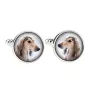 Saluki, Persischer Windhund Ärmelknöpfe und Krawatte mit Ihrem Foto, Anzugaccessoire, Herrenschmuck der Marke Art-Dog
