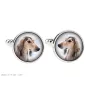 Saluki, Persischer Windhund Ärmelknöpfe und Krawatte mit Ihrem Foto, Anzugaccessoire, Herrenschmuck der Marke Art-Dog