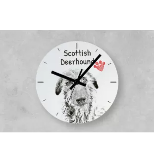 St. Bernhardshund, Bernhardiner - Wanduhr mit Hund, Regal Uhr mit Druck, personalisierte Hausdekoration von Art-Dog.