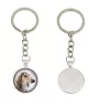 Saluki, Lévrier persan - porte-clés dans une boîte, photo personnelle, porte-clés de la marque Art-Dog