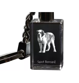 Bernardyn brelok kryształowy z psem Art-Dog