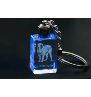 Bernardyn brelok kryształowy z psem Art-Dog