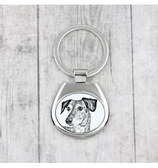 Saluki, Lévrier persan - porte-clés avec chien, porte-clés imprimé, breloque personnalisée de la marque Art-Dog