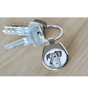 Saluki, Persian Greyhound, Arabian hound, Gazelle hound - keychain with a dog, keychain with a print, personalized pendant from the Art-Dog brand