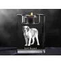 Bernardyn świecznik kryształowy z psem Art-Dog