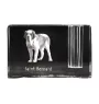 Saint-bernard, Chien Du Mont Saint-Bernard - Porte-stylos, organiseur en cristal avec photo de chien, décoration de bureau unique par la marque Art-Dog